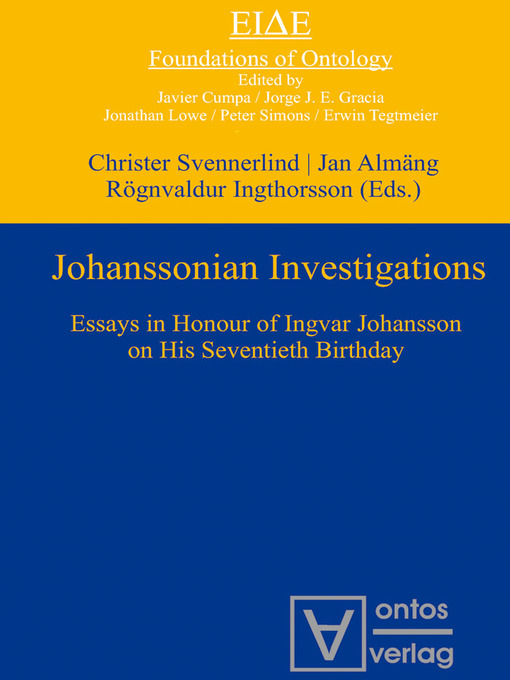 Title details for Johanssonian Investigations by Christer Svennerlind - Available